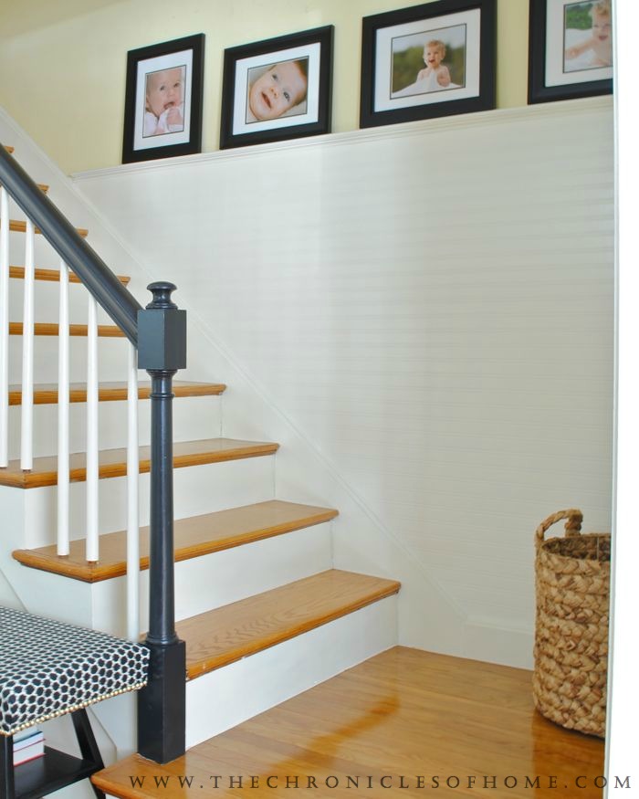 How to Fake Beadboard Stairs Makeover Complete! The Chronicles of Home