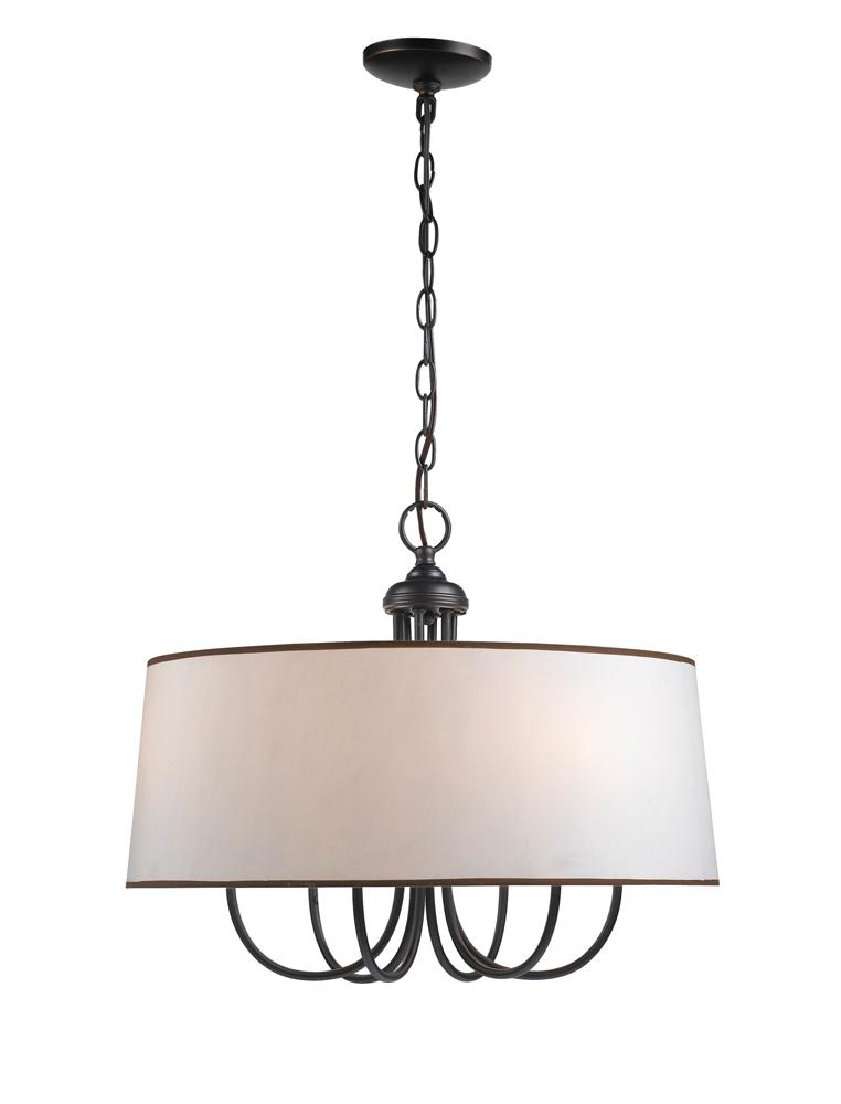 how to add a drum shade to an existing chandelier