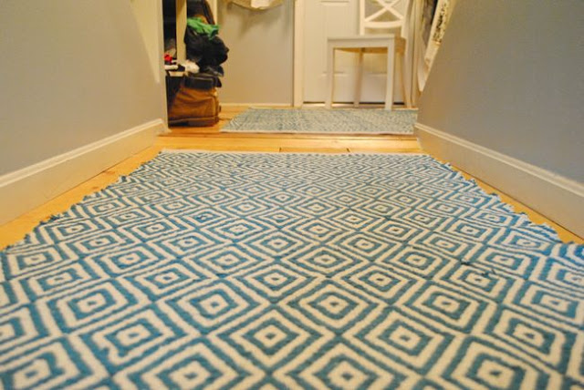 Closet Area Rug  How To Alter a Rug - The Chronicles of Home