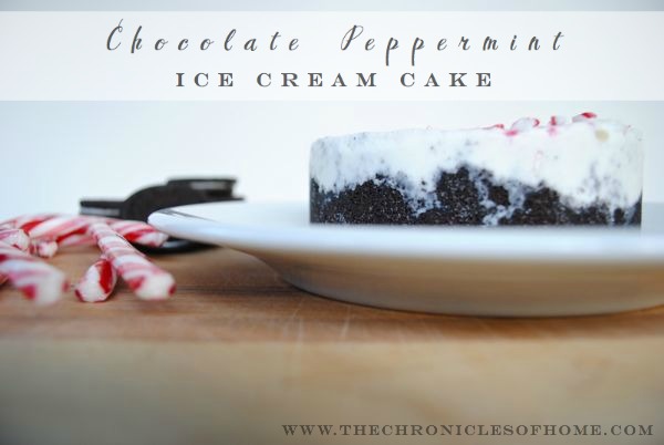 Chocolate Peppermint Ice Cream Cake