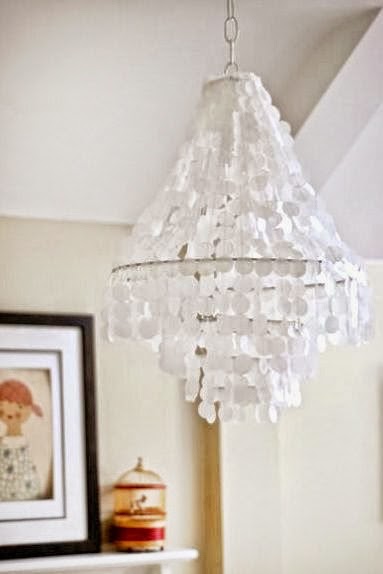 How to Make a DIY Hanging Capiz Shell Pendant Chandelier