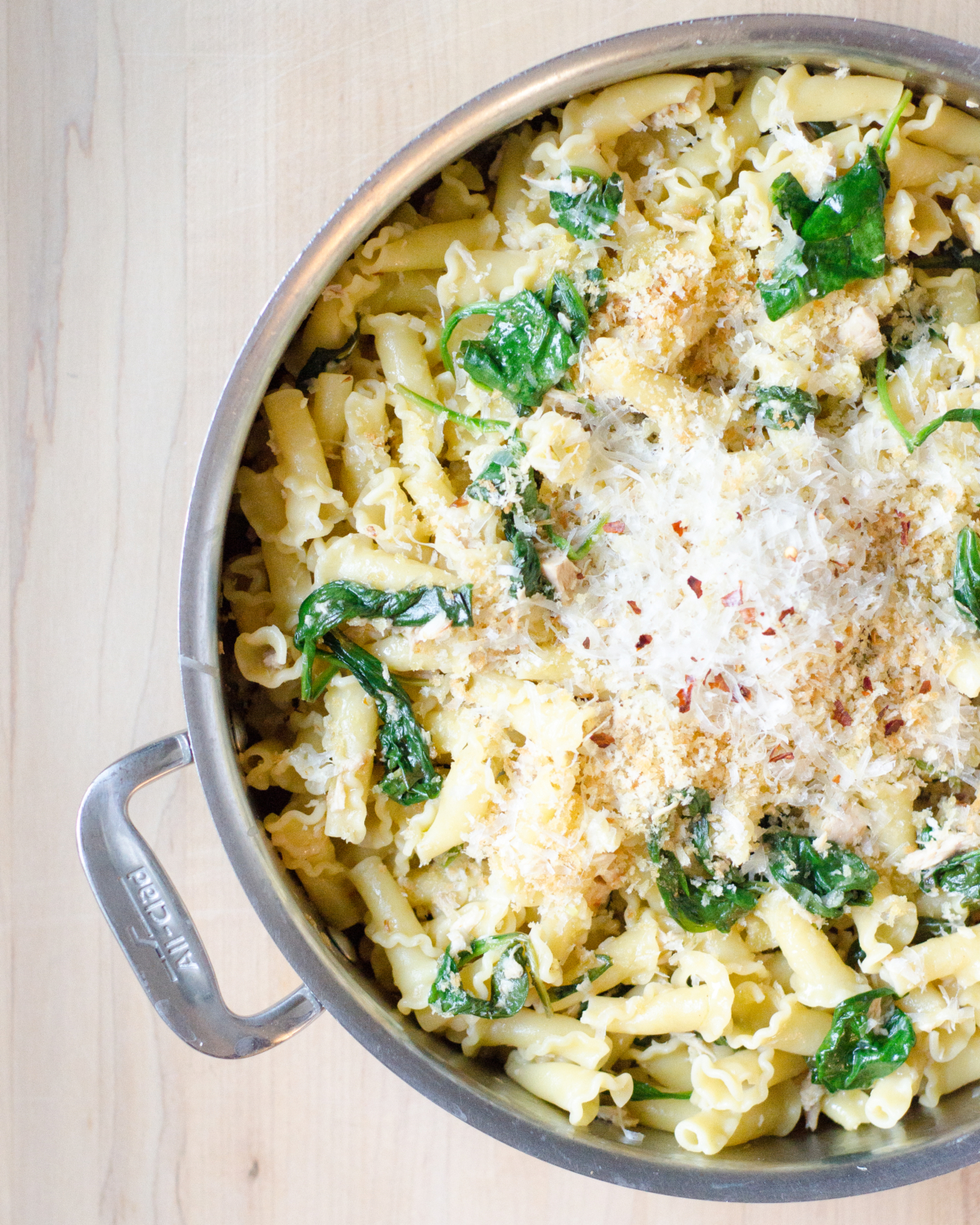 A tuna pasta recipe with spinach and lemon that's ready in about 20 minutes and is made mostly with pantry items. Light and flavorful, this is NOT your grandmother's tuna noodle casserole!