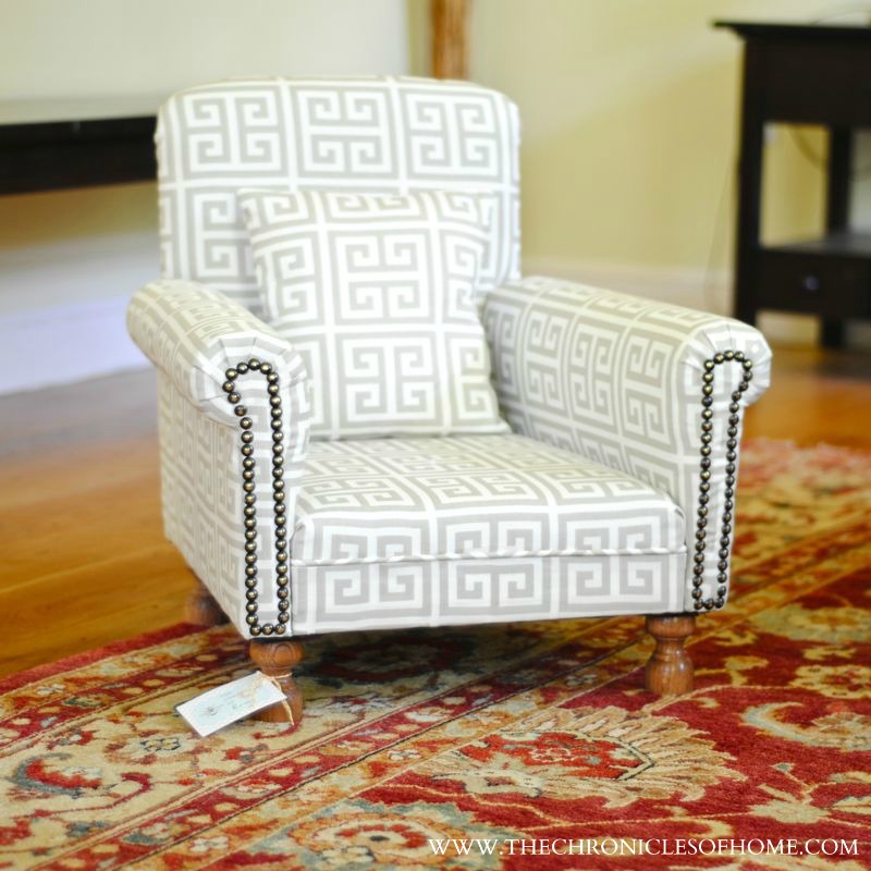upholstered childs chair