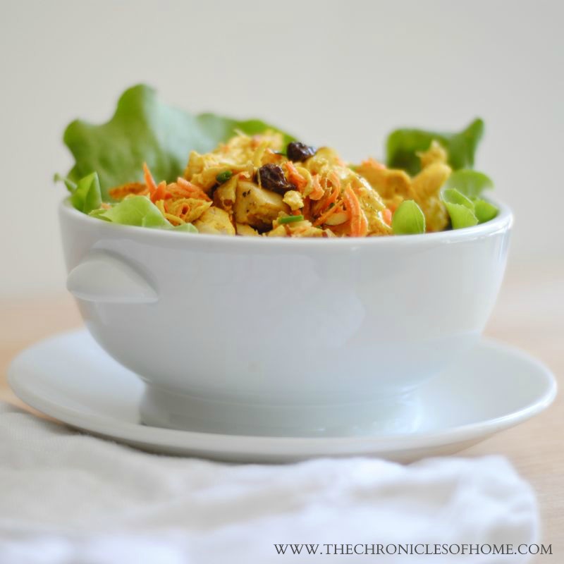 Easy make-ahead lunch - curry chicken salad