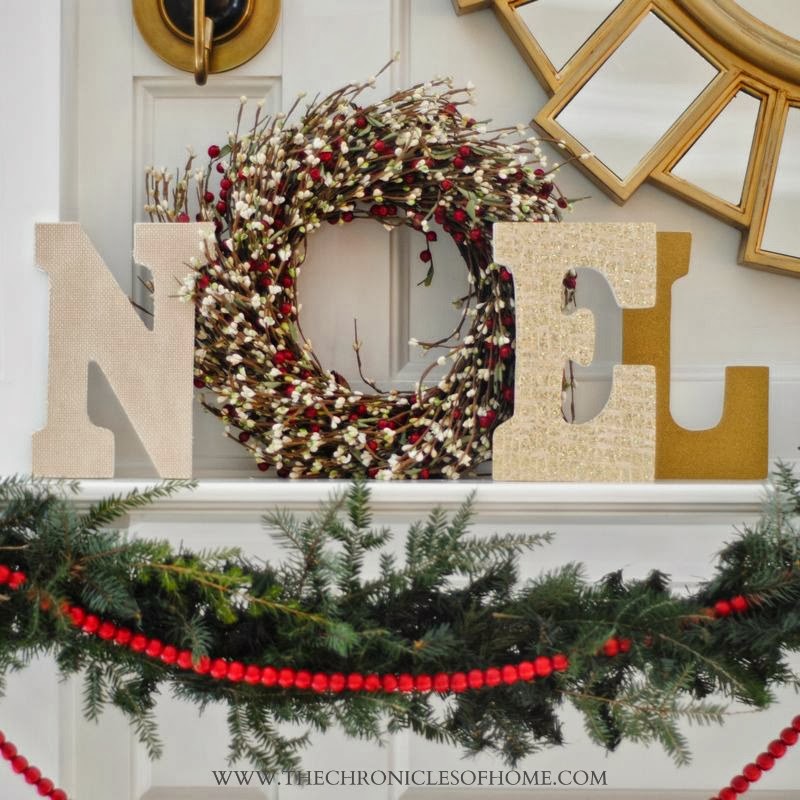 DIY "Noel" display from The Chronicles of Home