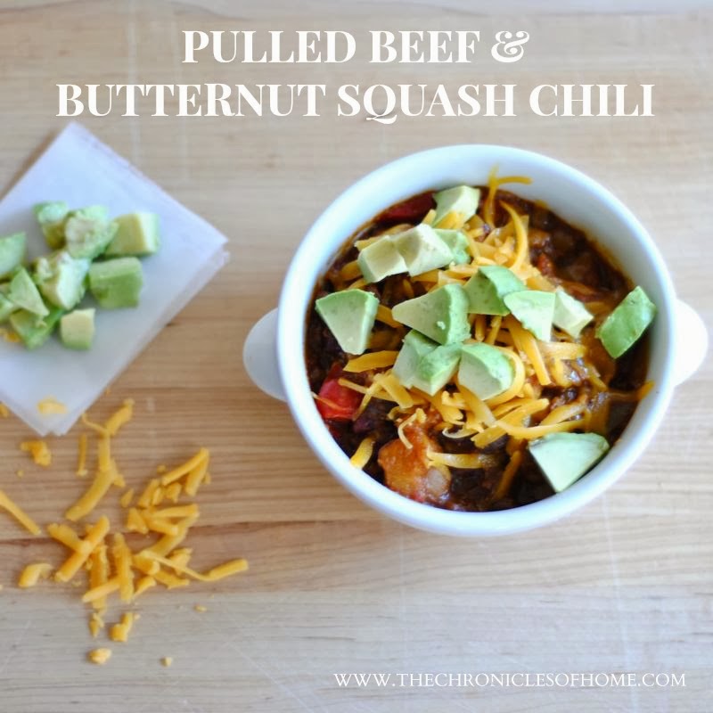 Easy Pulled Beef and Butternut Squash Chili
