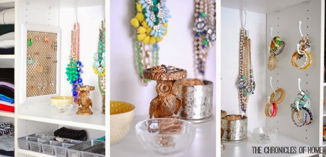 Easy jewelry organization from The Chronicles of Home