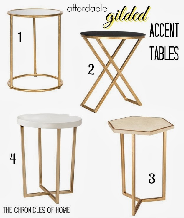 Get a high-end look for less with these golden accent tables, all affordably priced!