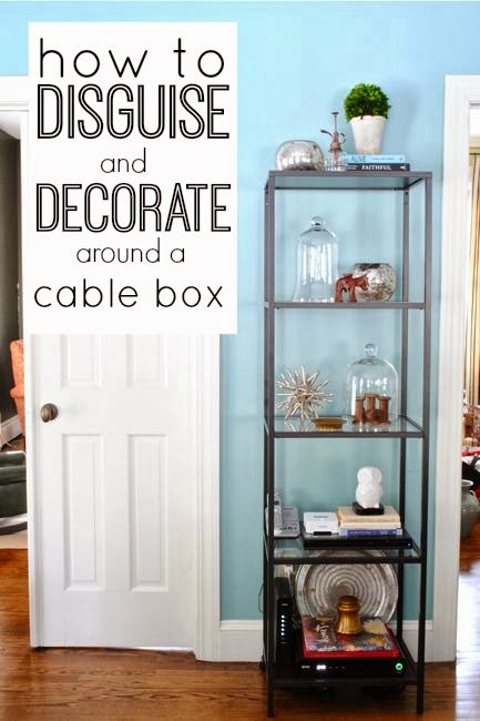 Hide Your Cable Box With This Easy Hack! - The Blush Home Blog