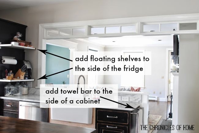 Maximize vertical space in your kitchen with these simple ideas from The Chronicles of Home