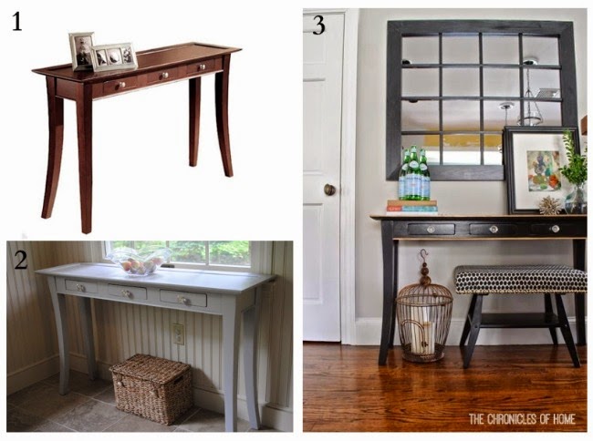 Easy steps for making over a generic console table