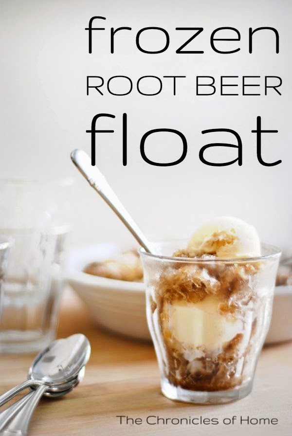 Super simple frozen root beer floats by The Chronicles of Home