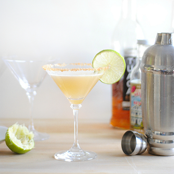 A sweet-tart key lime martini - simple to make and totally delicious!
