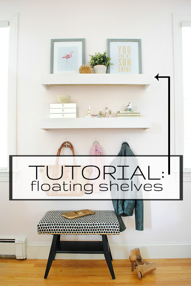 Easy DIY Floating Shelves - DIY Floating Shelves Tutorial