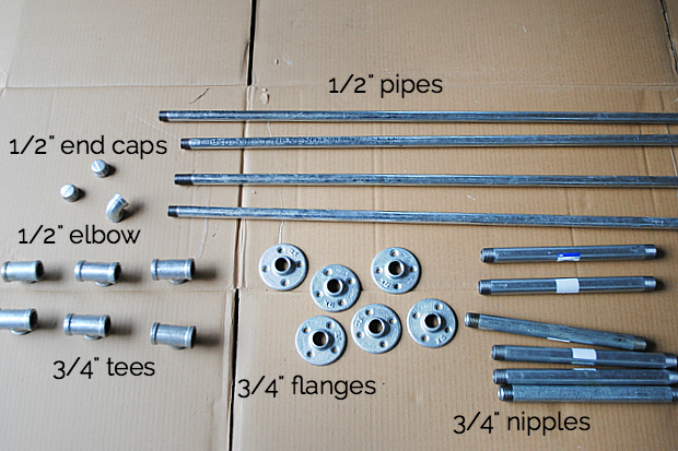 how to make curtain rods out of galvanized pipe