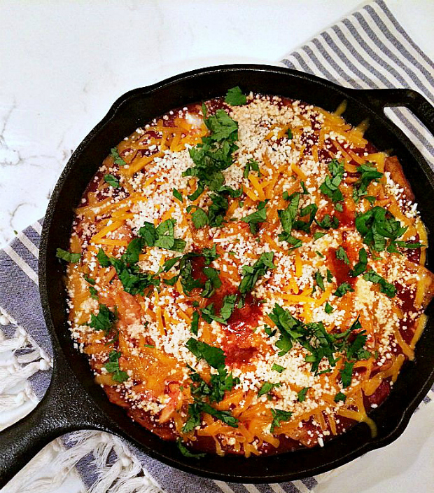 chicken-enchilada-skillet