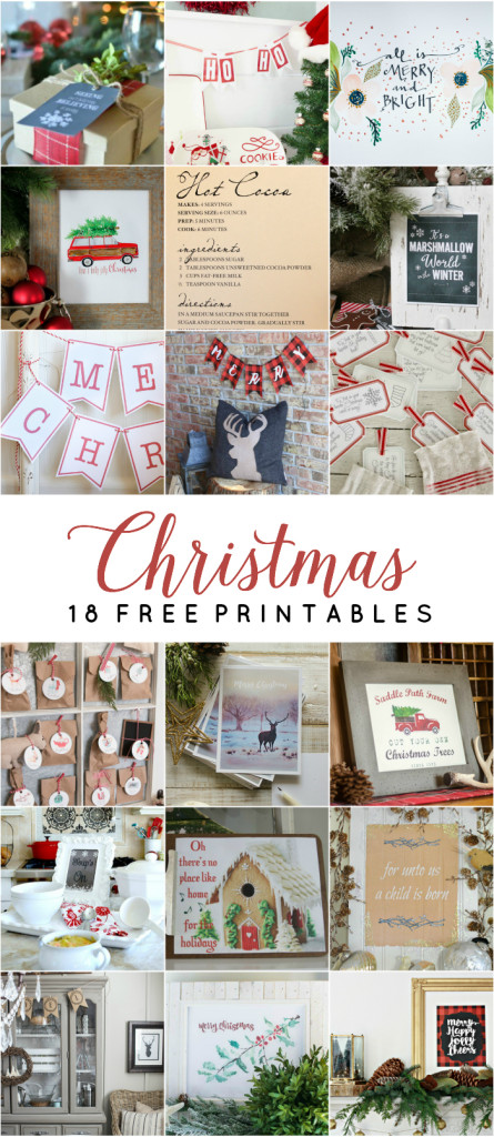 18 Free Christmas Printables