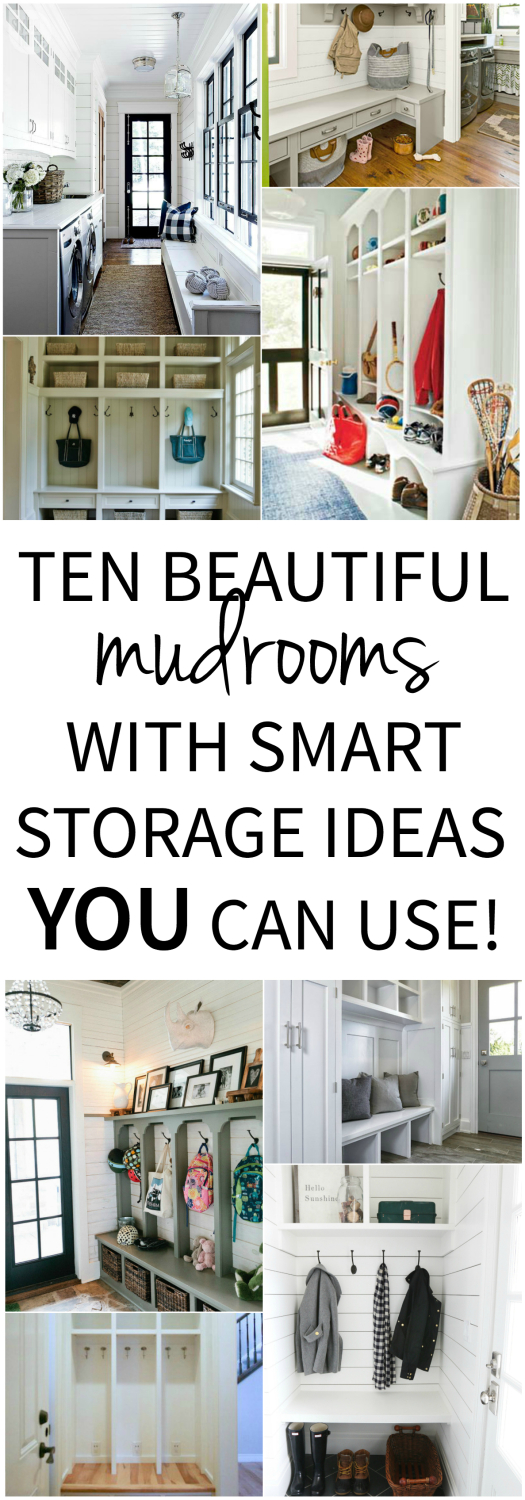 Ten stylish, classic mudrooms with smart storage ideas that you can use in your own home!