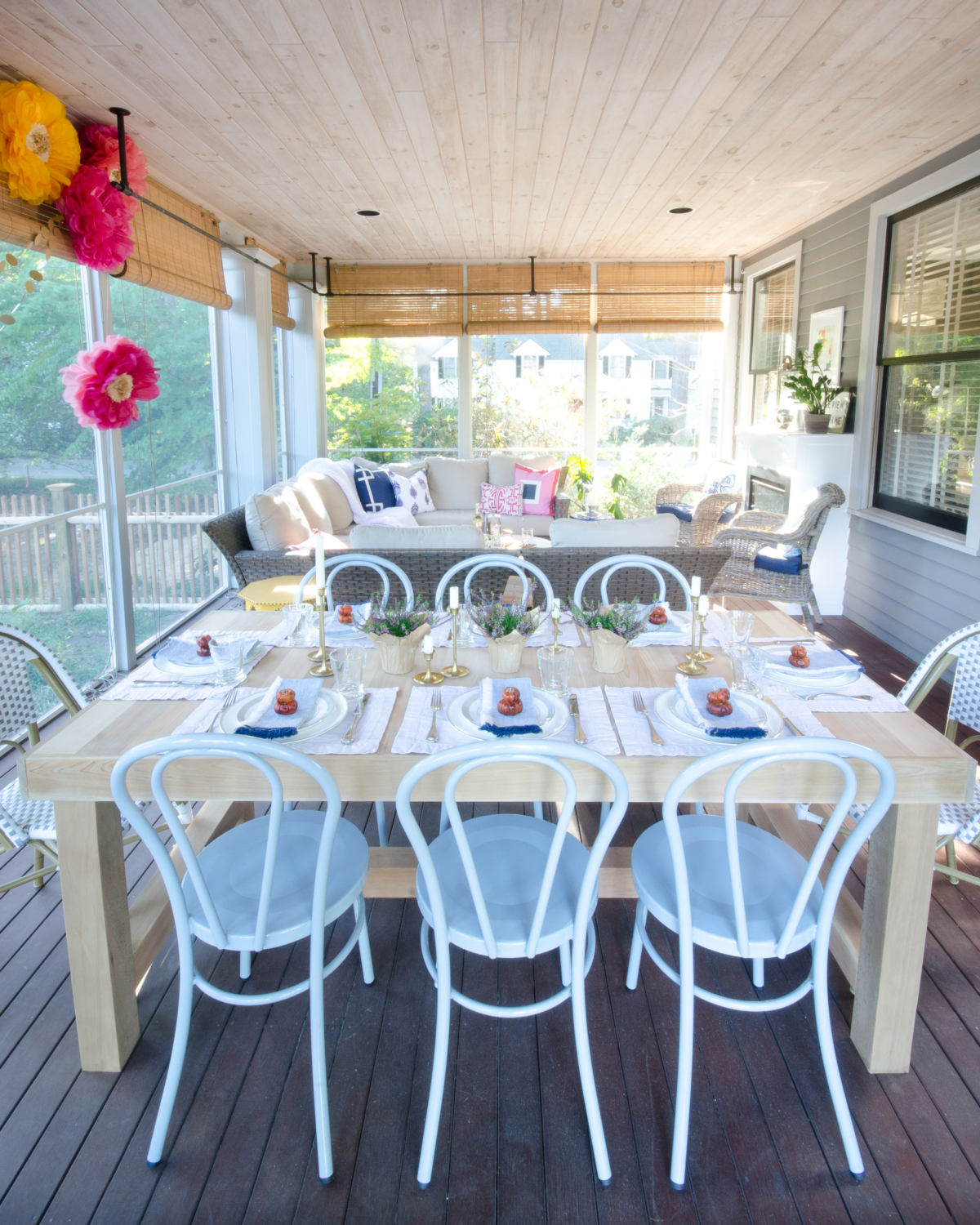 Stunning classic screened porch