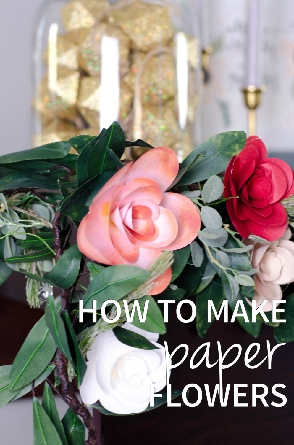 How to make paper flowers including a FREE printable template!