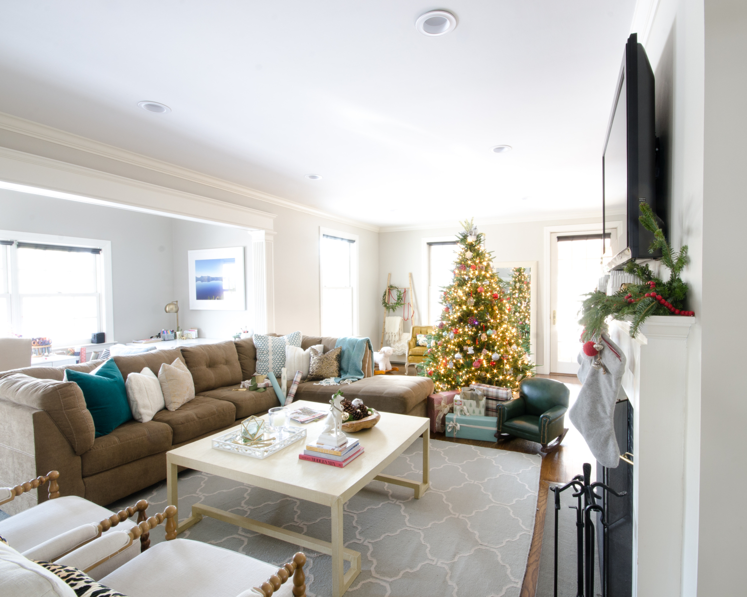 Christmas family room