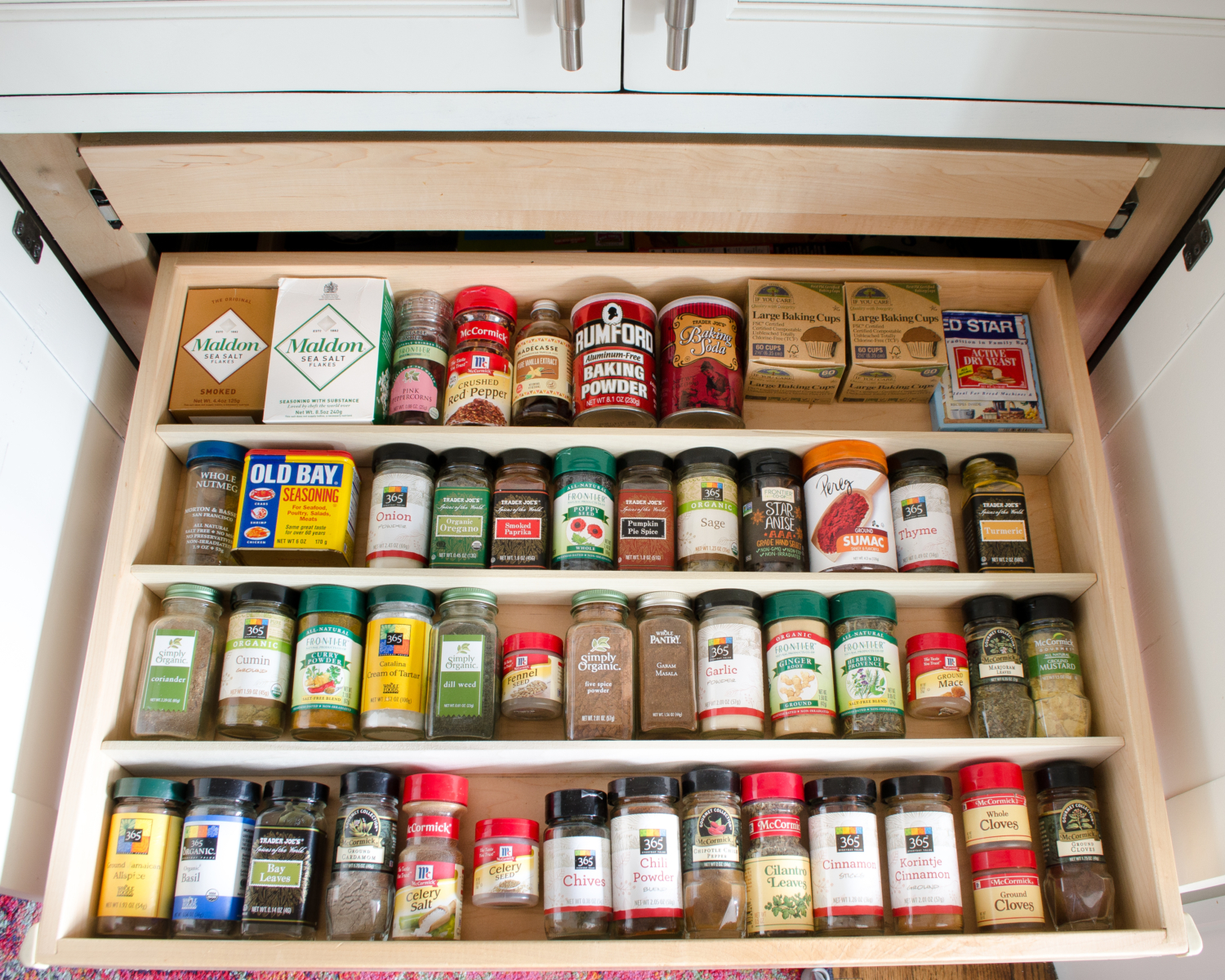 Spice Cabinet Makeover + Tips to Organizing Spices in A Cabinet