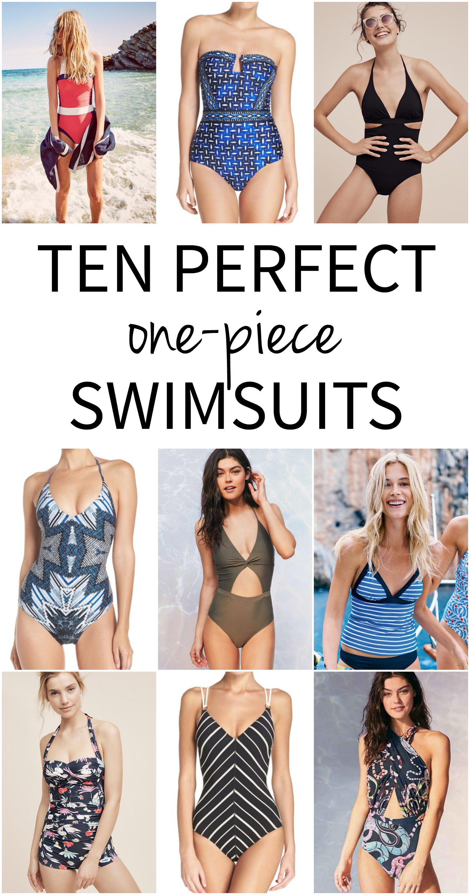 Ten Perfect One Piece Swimsuits - The Chronicles of Home