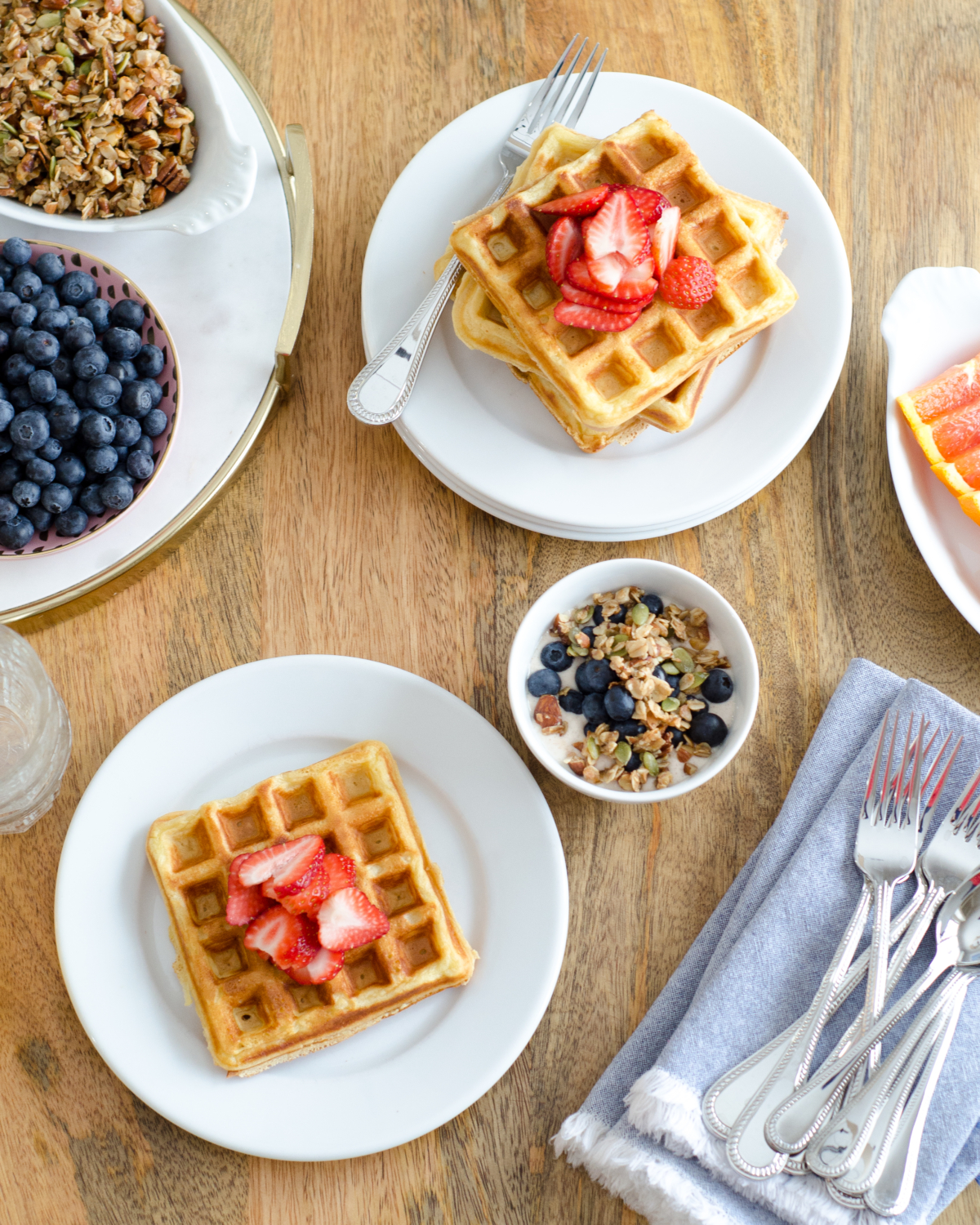 A Belgian waffle recipe so easy, so delicious, you will never need another waffle recipe in your repertoire. Ready start to finish in fifteen minutes!