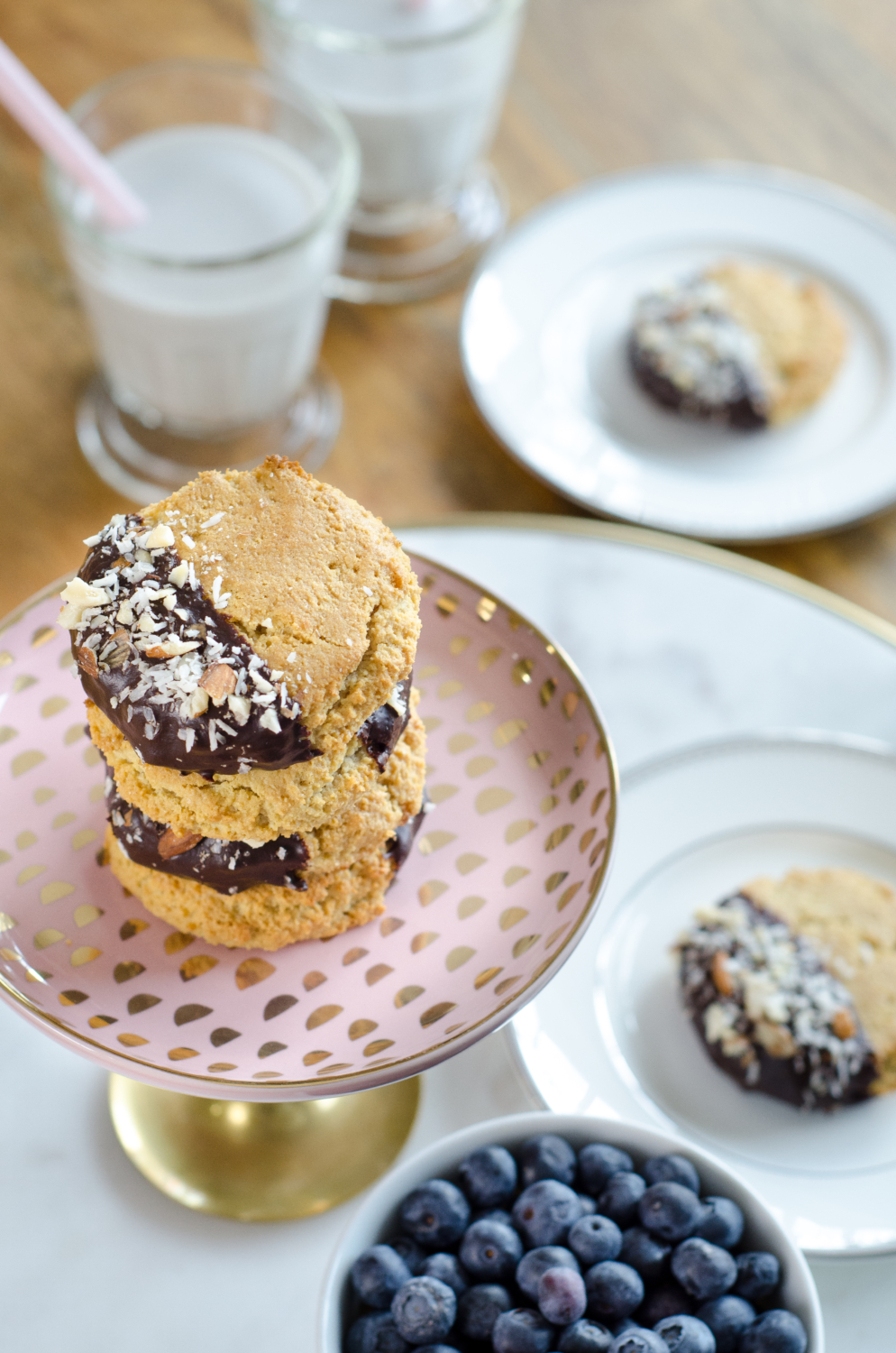 A paleo cookie recipe so delicious you'll forget you're eating healthy! Almond, coconut, and chocolate cookies for those looking for a healthy cookie recipe or just a little something sweet and tasty!