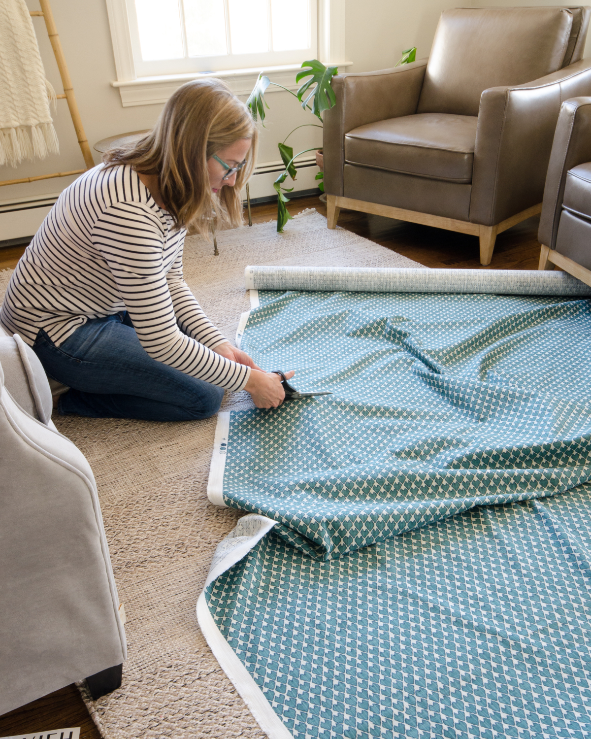 An easy-to-follow tutorial for how to sew curtains yourself. So simple and will save you TONS of money!