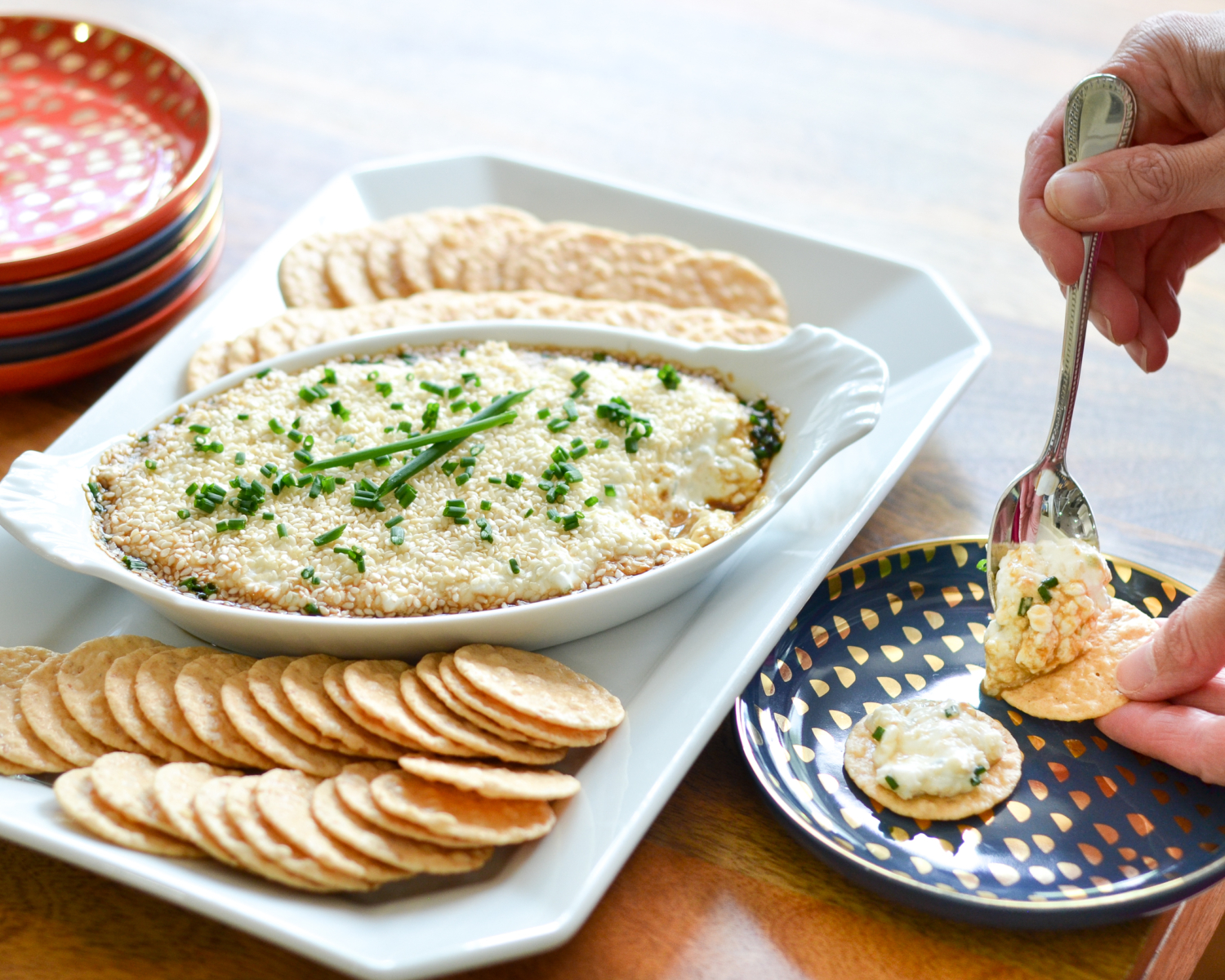 A vegetarian sushi dip appetizer recipe that has all the sushi flavor you love and none of the work of making sushi at home!