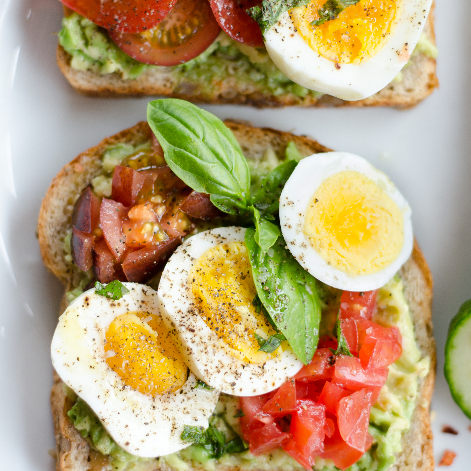 Quick and healthy lunch ideas - try these open faced sandwiches next time you're wondering what to eat for lunch. They're all super fast to make, taste amazing, and will keep you full all afternoon!