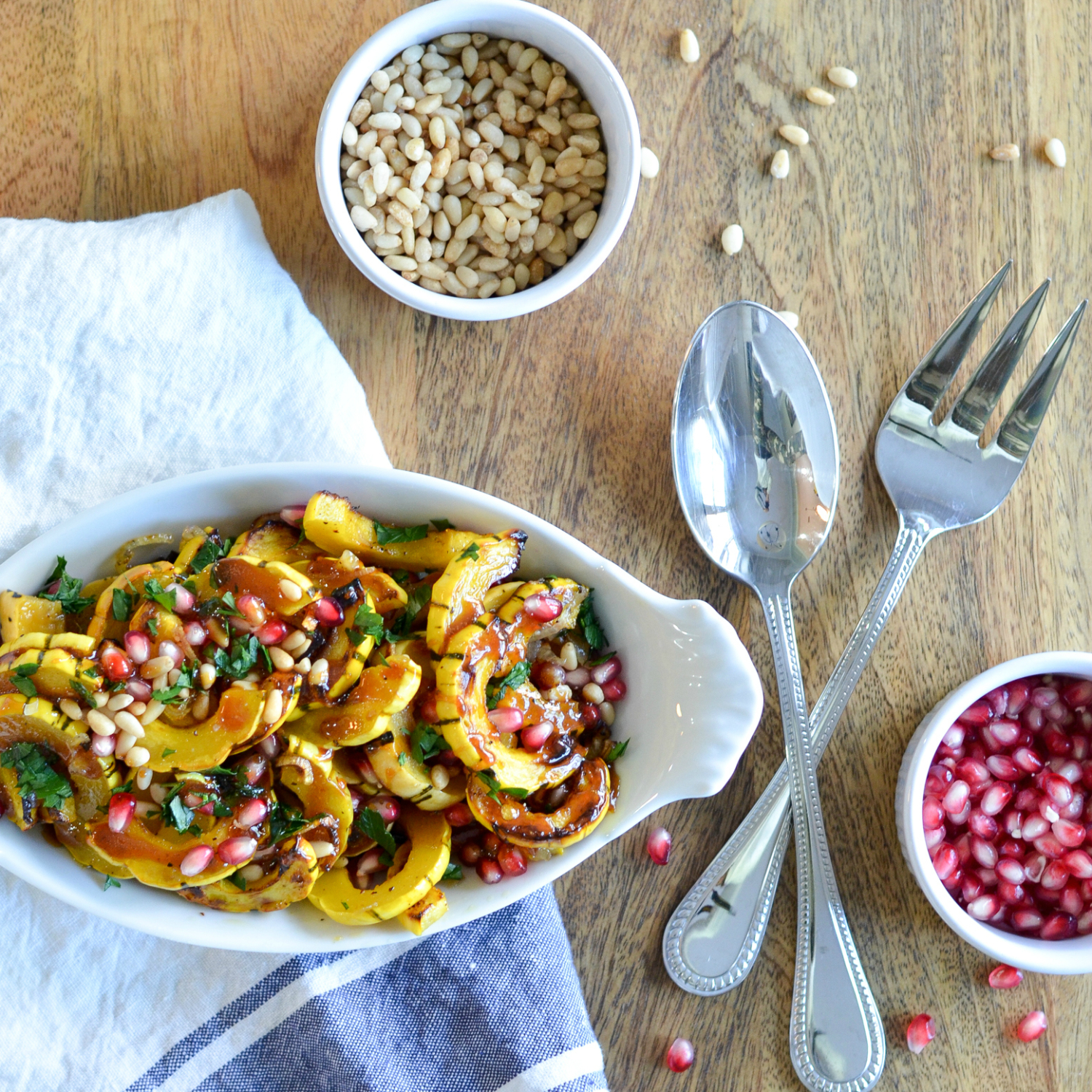 Glazed delicata squash recipe that's paleo and vegetarian. Super easy Thanksgiving side dish or perfect for any night!