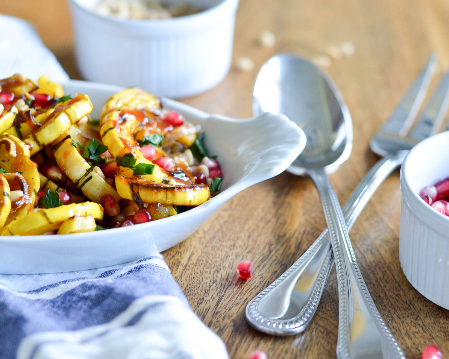 Glazed delicata squash recipe that's paleo and vegetarian. Super easy Thanksgiving side dish or perfect for any night!