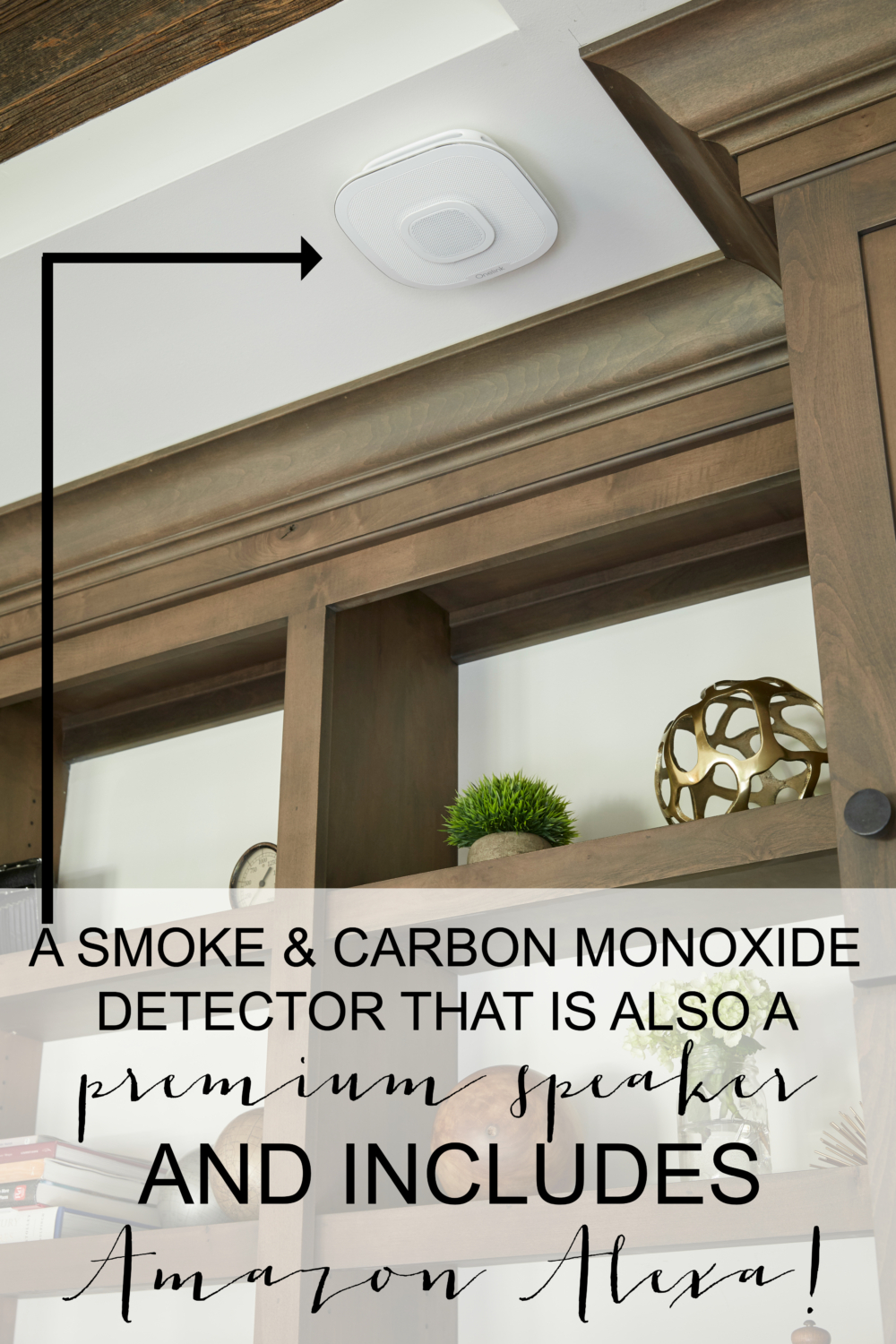 Onelink Safe & Sound is a smoke and carbon monoxide detector that is also a premium speaker for music and loaded with Amazon Alexa!