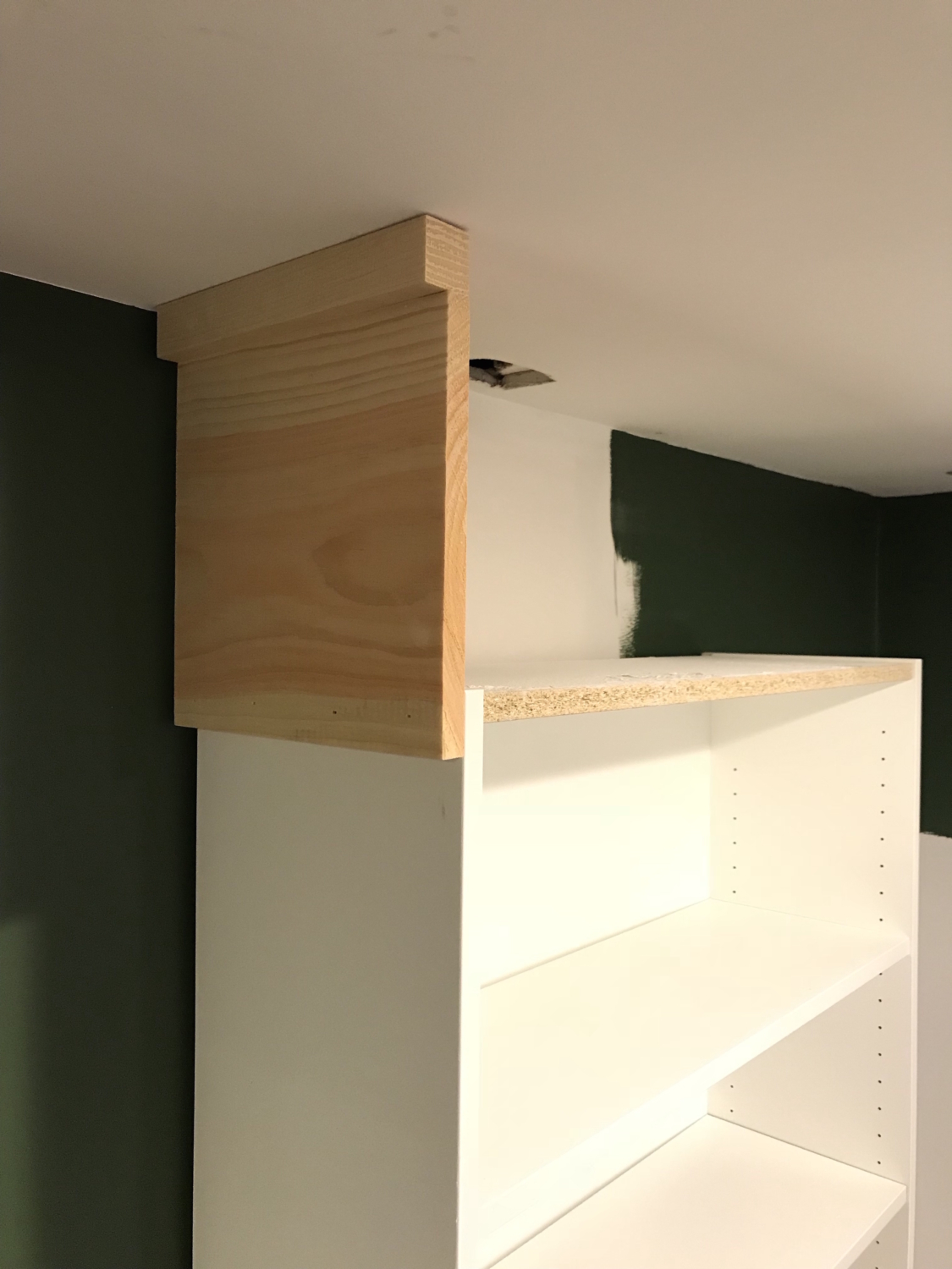 Billy Bookcases Into Built Ins, How To Cut Ikea Billy Bookcase