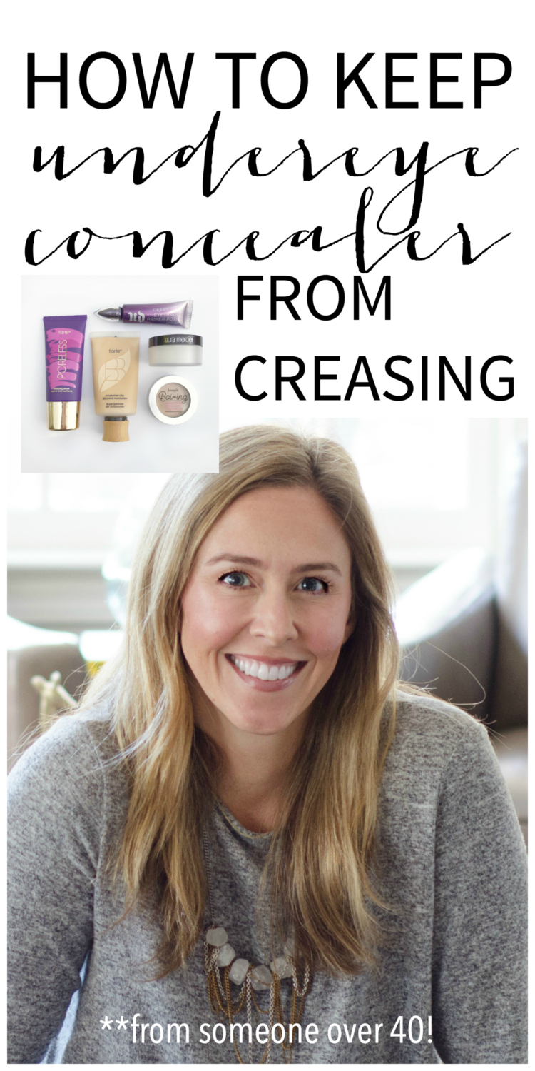 How to keep undereye concealer from creasing. Tips and products that have been tested by someone over 40!