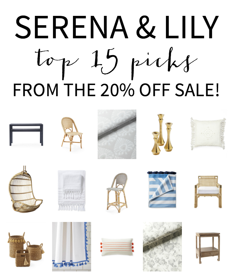 Top 15 items to buy now during the 20% off Serena & Lily Memorial Day sale!