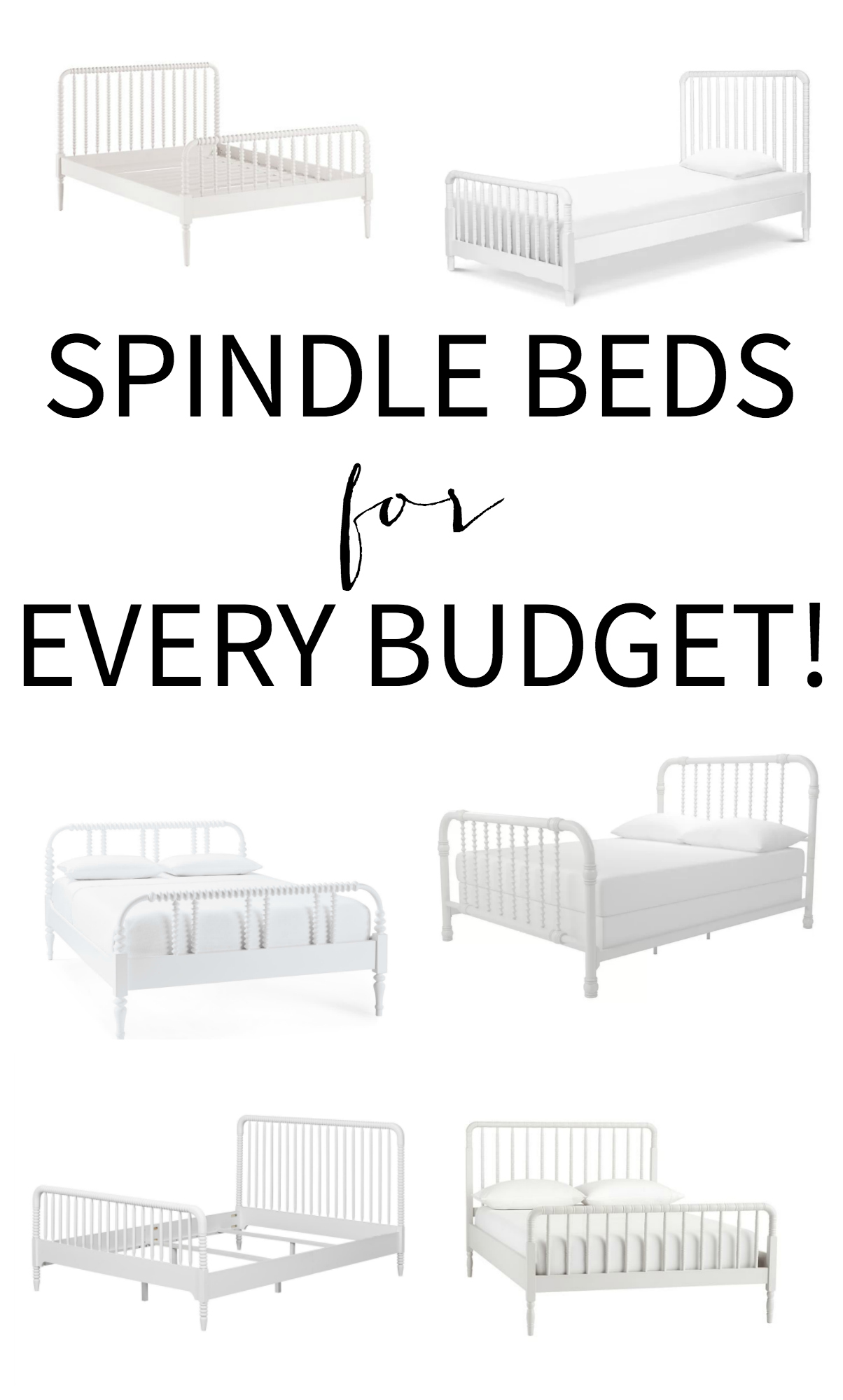 Jenny Lind spindle bed sources for every budget. You can get this classic, high end bed style at a great affordable price point!