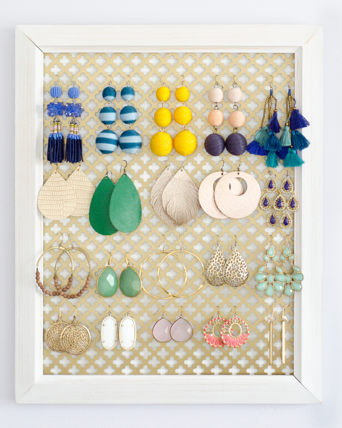 diy earring organizer 2